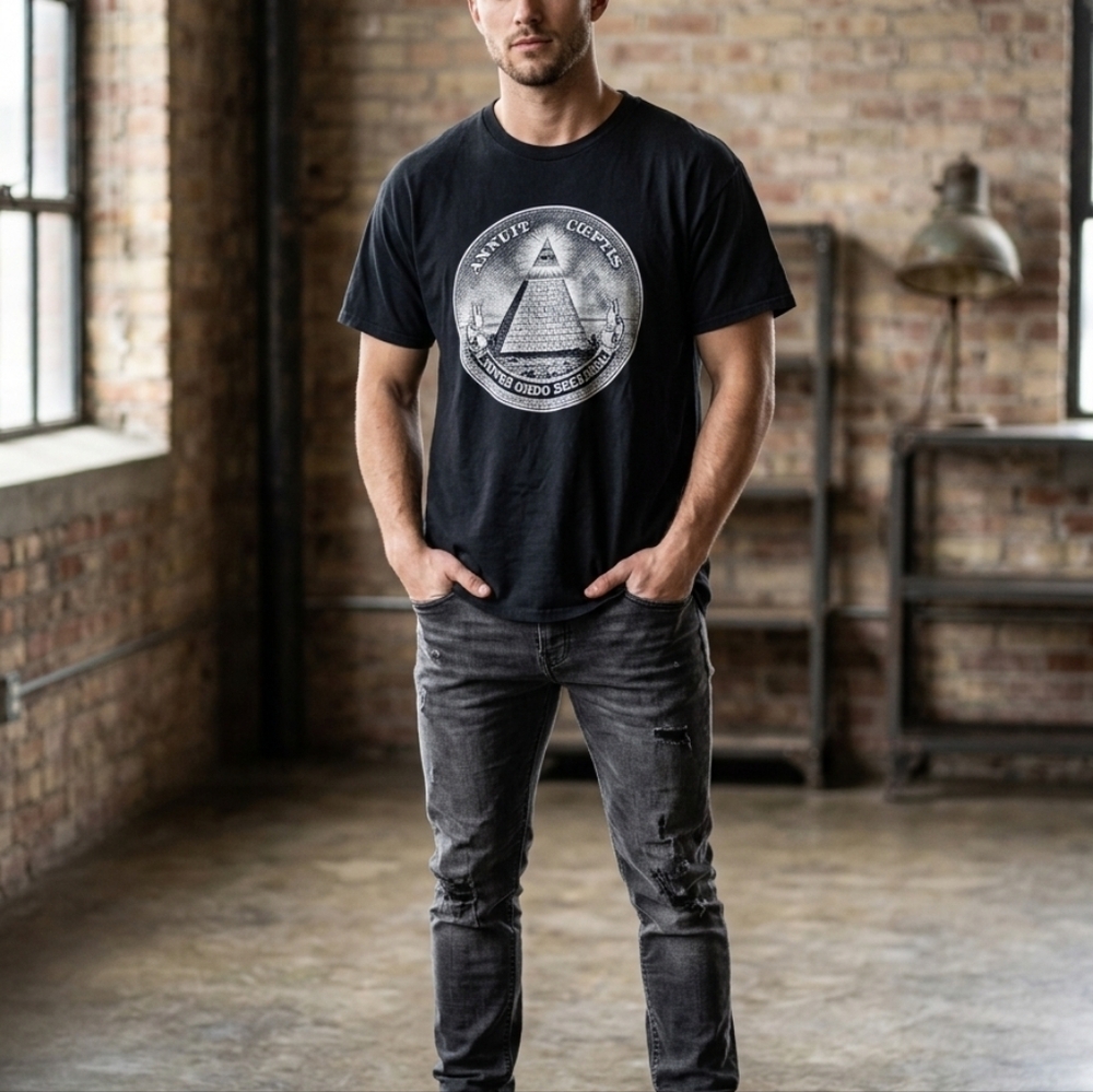 Delta Black Pyramid Graphic Tee